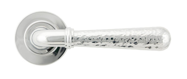 Hammered Newbury Lever on Rose Set (Sprung) by From The Anvil