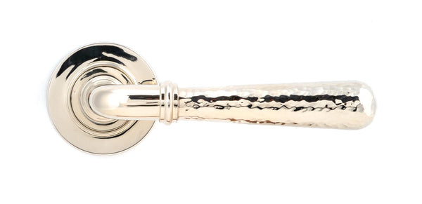 Hammered Newbury Lever on Rose Set (Sprung) by From The Anvil