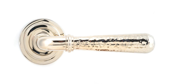 Hammered Newbury Lever on Rose Set (Sprung) by From The Anvil