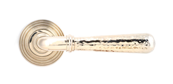 Hammered Newbury Lever on Rose Set (Sprung) by From The Anvil