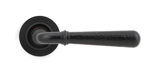 Hammered Newbury Lever on Rose Set (Sprung) by From The Anvil