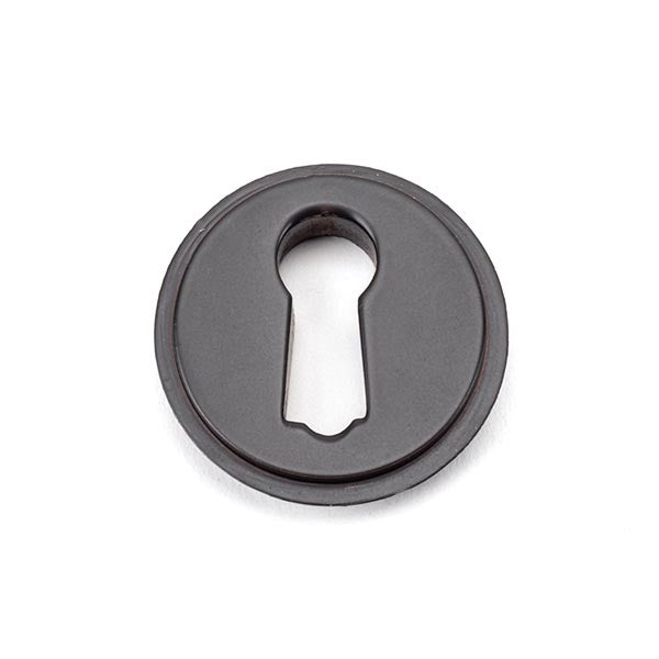 Aged Bronze Round Escutcheon (Plain)