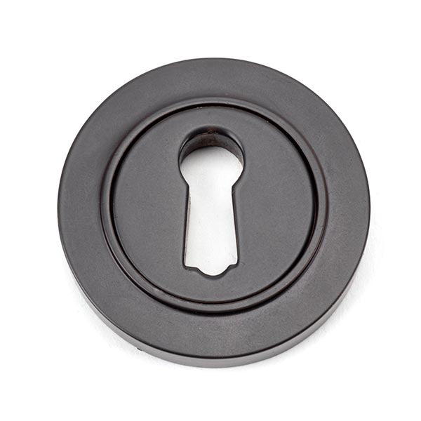 Aged Bronze Round Escutcheon (Plain)