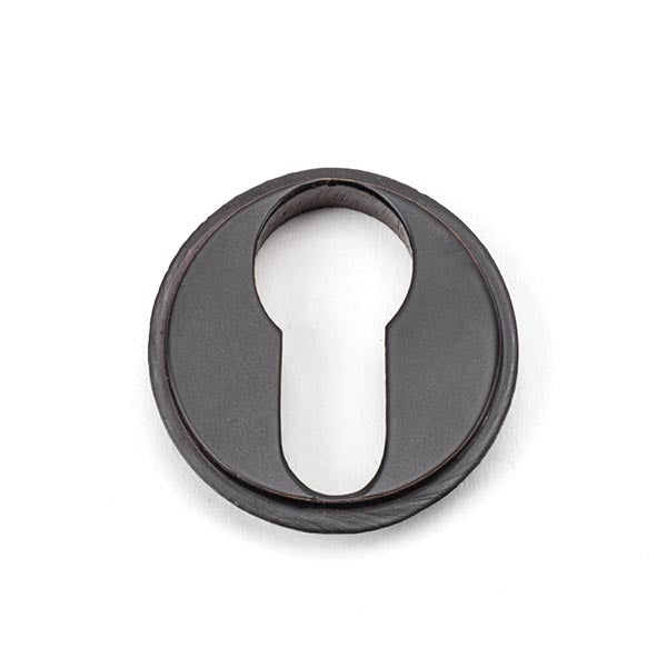 Aged Bronze Round Euro Escutcheon (Plain)