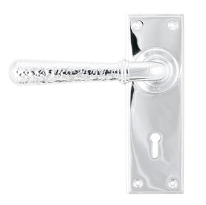 From The Anvil, Hammered Newbury Lever Lock Set, Door Handles, Lever Lock