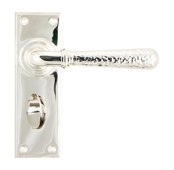 From The Anvil, Hammered Newbury Lever Bathroom Set, Door Handles, Lever Bathroom