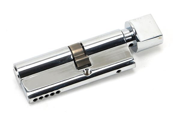 Polished Chrome 35T/45 5pin Euro Cylinder/Thumbturn