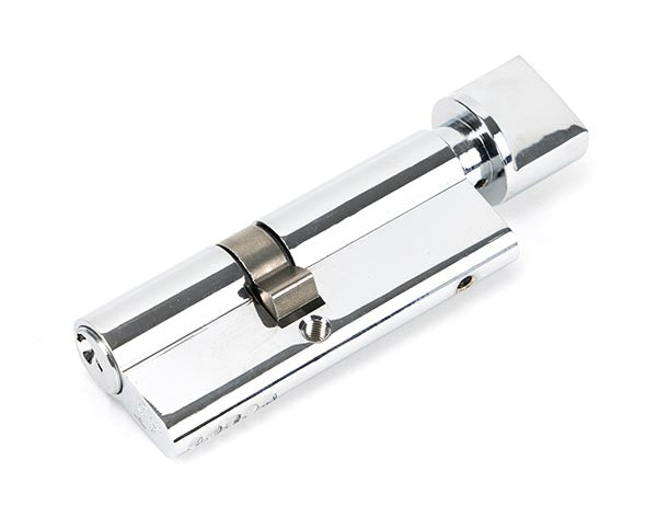 Polished Chrome 35/45T 5pin Euro Cylinder/Thumbturn