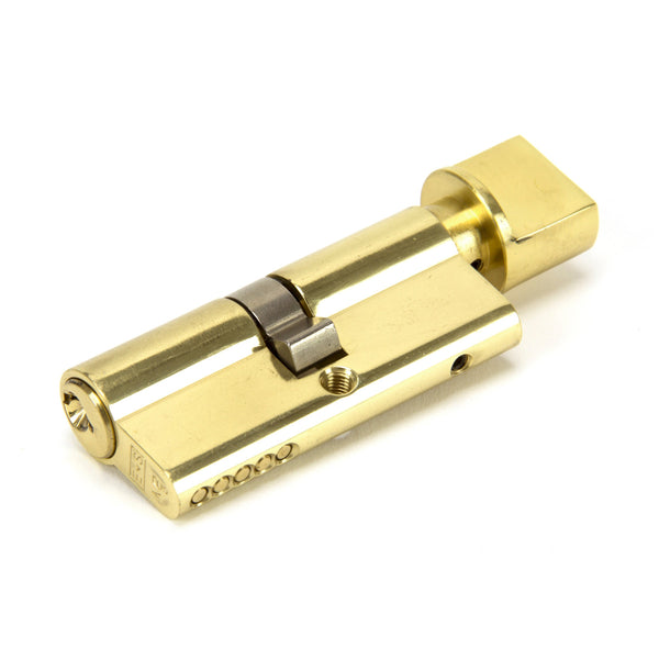 Lacquered Brass 35/35 5pin Euro Cylinder/Thumbturn KA
