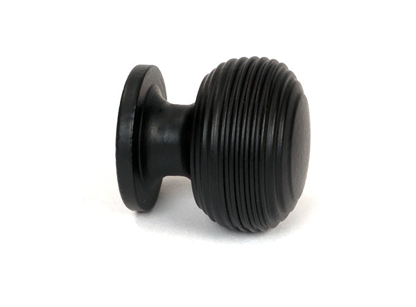 Matt Black Beehive Cabinet Knob 30mm