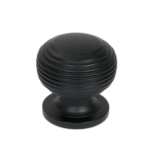 From The Anvil's Matt Black Beehive Cabinet Knob