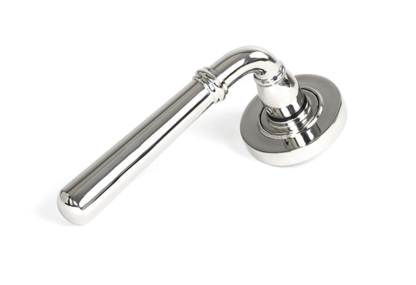 From The Anvil, Newbury Lever on Rose Set (Plain) - Unsprung, Door Handles, Concealed