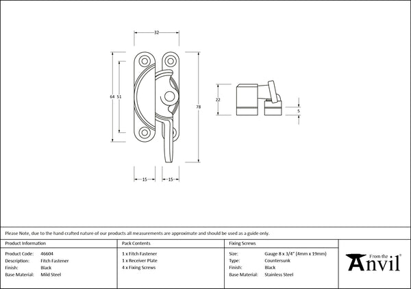 Fitch Fastener by From The Anvil