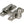 From The Anvil's Satin Marine SS (316) Beehive Quadrant Fastener - Narrow