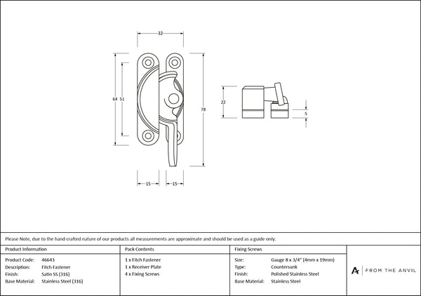 Fitch Fastener by From The Anvil