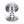 From The Anvil's Polished Chrome Beehive Centre Door Knob