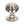From The Anvil's Polished Nickel Beehive Centre Door Knob