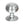 From The Anvil's Satin Chrome Beehive Centre Door Knob