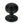 From The Anvil's Matt Black Beehive Centre Door Knob