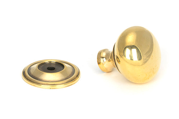 Aged Brass Mushroom Cabinet Knob 32mm