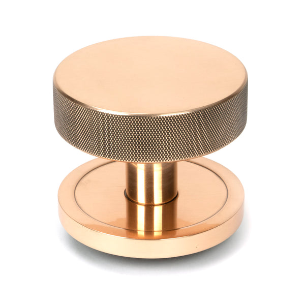 From The Anvil's Polished Bronze Brompton Centre Door Knob