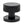 Black Brompton Mortice/Rim Knob Set (Plain)