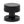 Black Brompton Mortice/Rim Knob Set (Beehive)