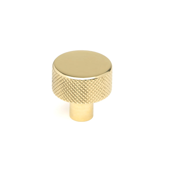 From The Anvil's Polished Brass 25mm Brompton Cabinet Knob