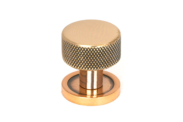 Polished Bronze Brompton Cabinet Knob - 25mm (Plain)