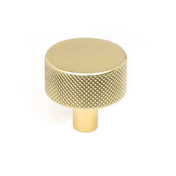 From The Anvil's Polished Brass 32mm Brompton Cabinet Knob
