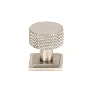 From The Anvil, Satin Brompton Cabinet Knob - 25mm (Square), Cabinet Hardware, Cabinet Knobs