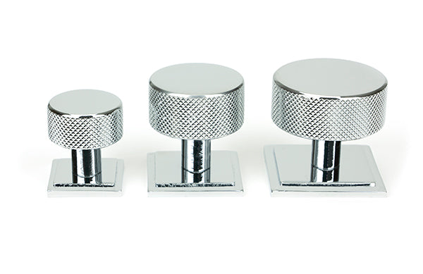 Polished Chrome Brompton Cabinet Knob - 32mm (Square)