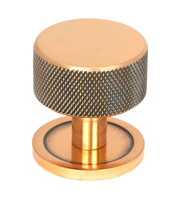 Polished Bronze Brompton Cabinet Knob - 32mm (Plain)