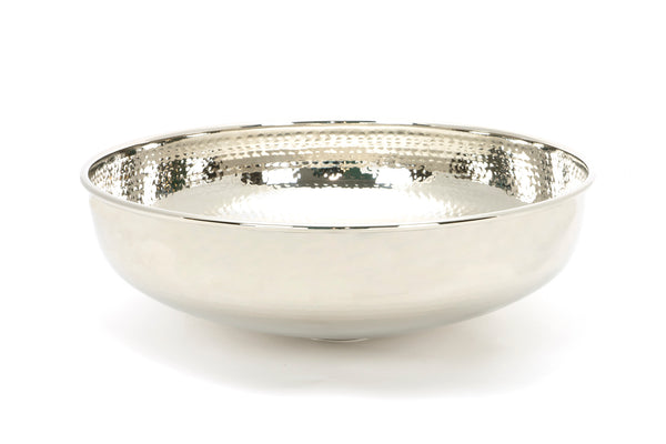 From The Anvil's Hammered Nickel Round Sink