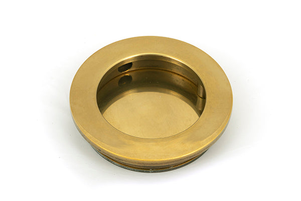 Aged Brass 60mm Plain Round Pull