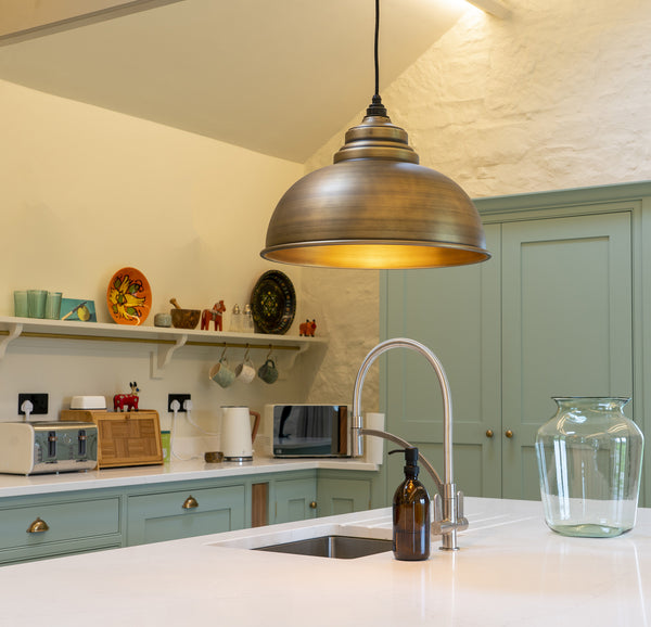 Aged Brass Harborne Pendant