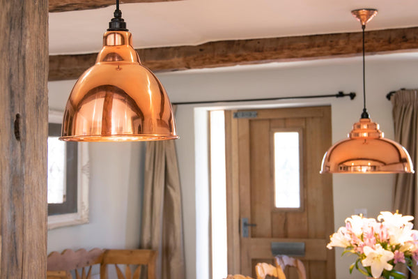 Hammered Copper Brindley Pendant