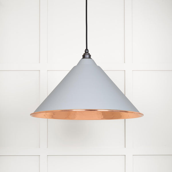 Hammered Copper Hockley Pendant by From The Anvil