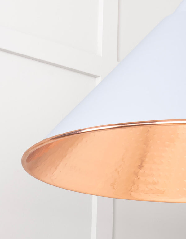 Hammered Copper Hockley Pendant by From The Anvil