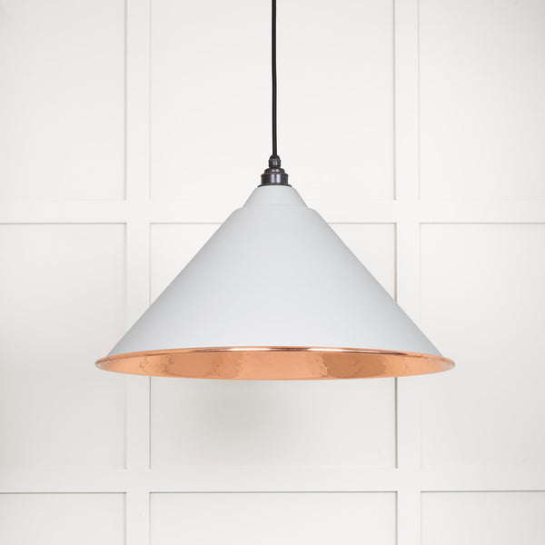 Hammered Copper Hockley Pendant by From The Anvil