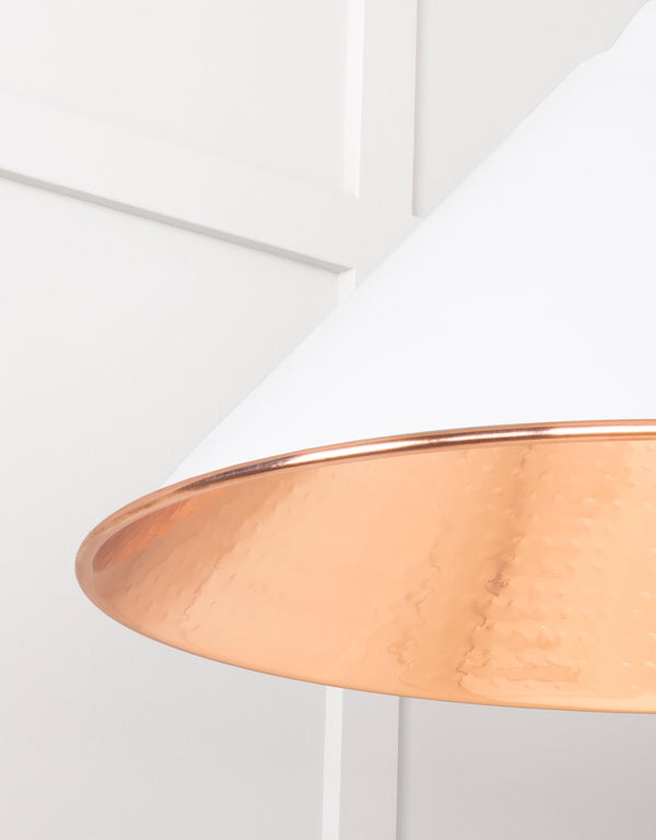 Hammered Copper Hockley Pendant by From The Anvil