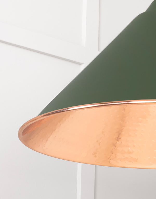 Hammered Copper Hockley Pendant by From The Anvil