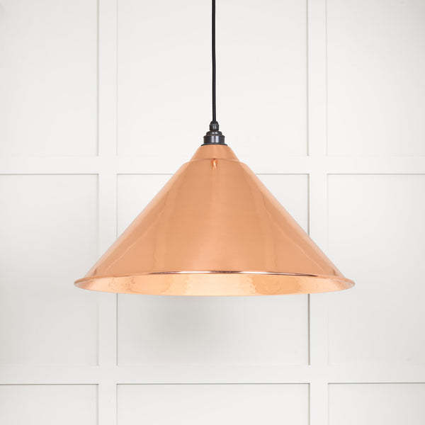 From The Anvil's Hammered Copper Hammered Copper Hockley Pendant