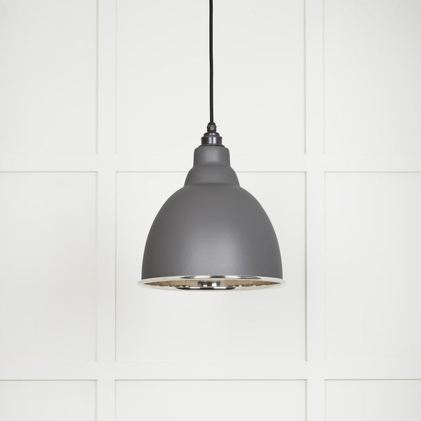 Smooth Nickel Brindley Pendant by From The Anvil