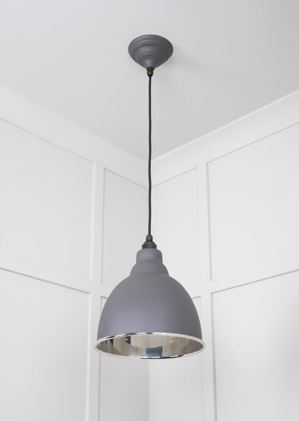 Smooth Nickel Brindley Pendant by From The Anvil
