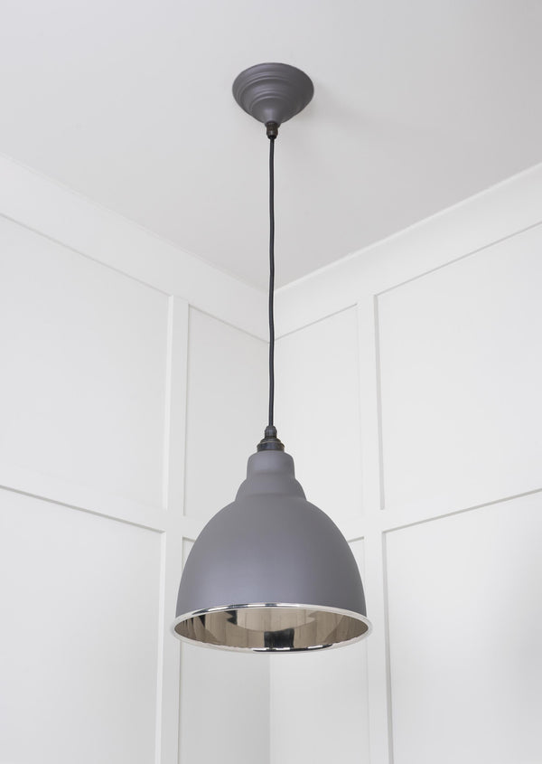 Smooth Nickel Brindley Pendant by From The Anvil