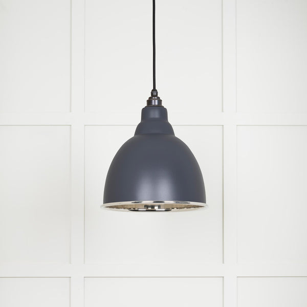 Smooth Nickel Brindley Pendant by From The Anvil