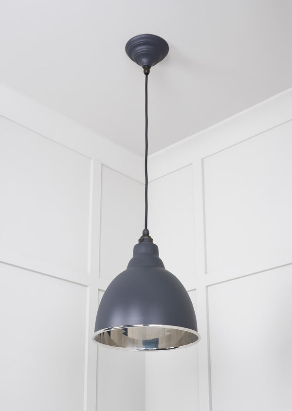 Smooth Nickel Brindley Pendant by From The Anvil