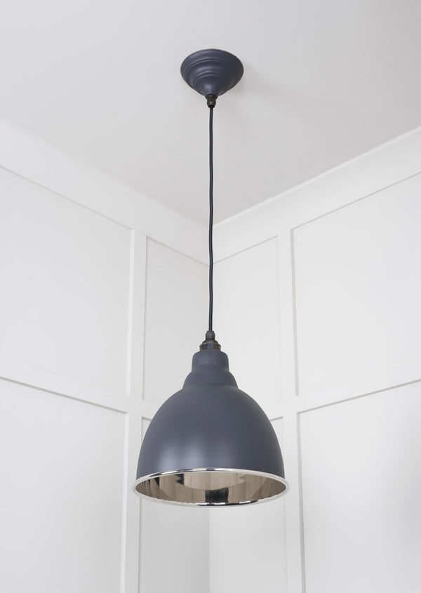 Smooth Nickel Brindley Pendant by From The Anvil