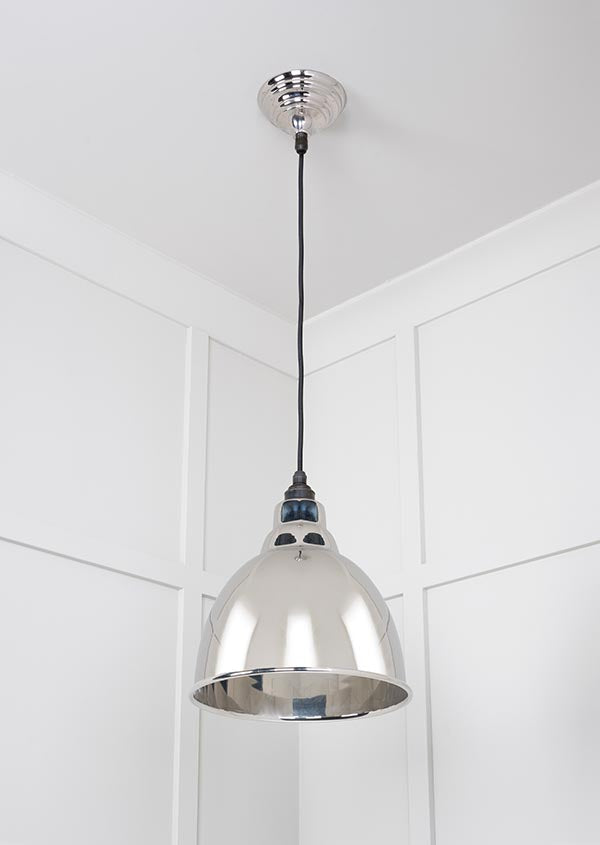 Smooth Nickel Brindley Pendant by From The Anvil
